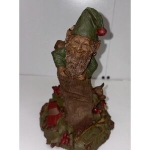 Gnome "Yule" From Cairn‎ Collection By Tom Clark 1984 Elf With Stocking Signed